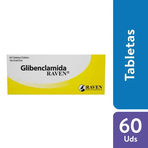 Glibenclamida Raven 5 Mg, Precio indicado por unidad