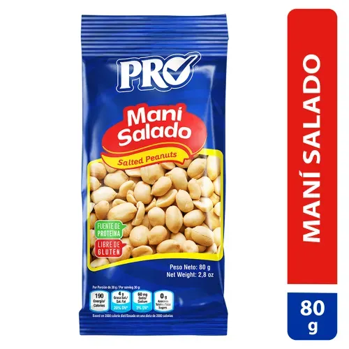 Mani Pro Salado Bolsa - 80 g