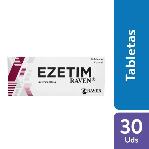 Ezetim 10 mg caja 30 comprimidos - Precio indicado por caja