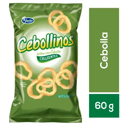 Snacks Jacks Aros De Cebolla Cebollinos - 60 g
