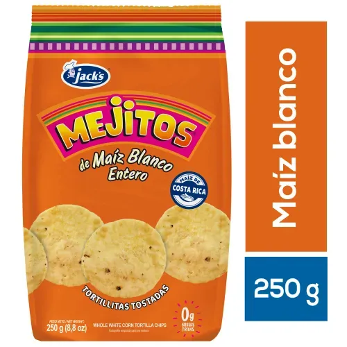 Snack Jack´s Mejitos Tortillas De Maíz Blanco - 250g