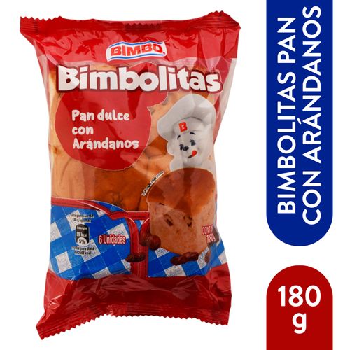 Pan Dulce Bimbolitas Arandanos1p 180 Gr