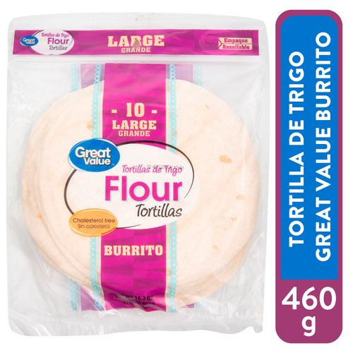 Tortilla de harina Great Value burrito - 460 g