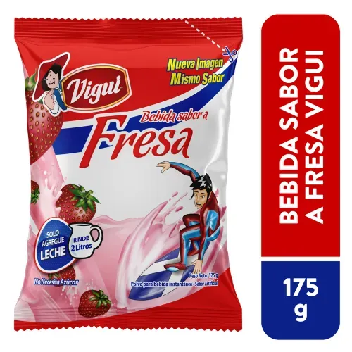 Bebida Vigui en folvo fresa - 175 g