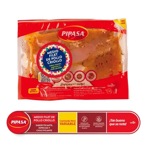 Filete de Pollo Criollo Pipasa Empacado - 1000 g