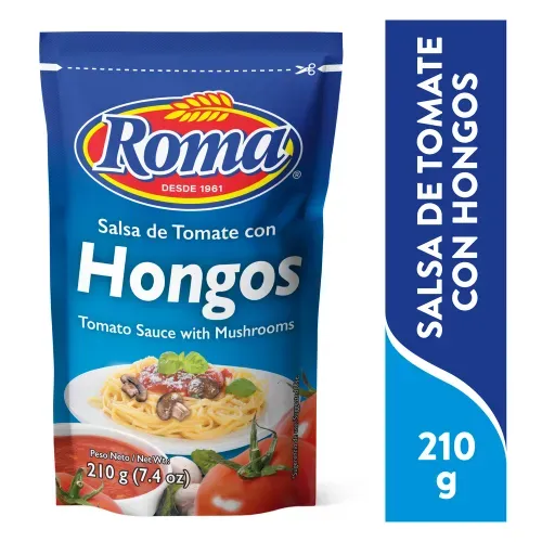Salsita Roma de tomate hongos - 210 g