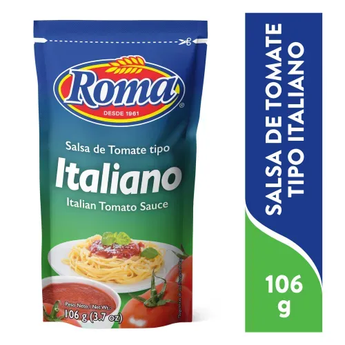 Salsa de tomate Roma tipo italiana - 106 g