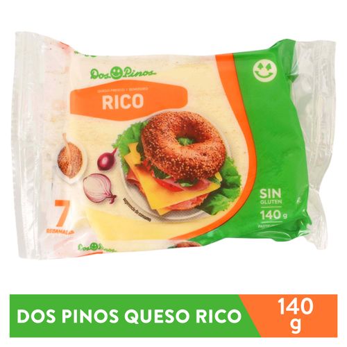 Queso Dos Pinos rebanado rico - 140 g