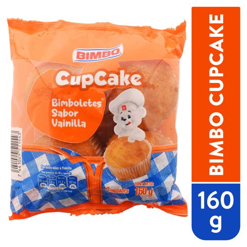 Cupcake Bimbo vainilla 4 Uds - 160 g