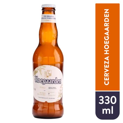 Cerveza Hoegaarden blanca botella - 330 ml