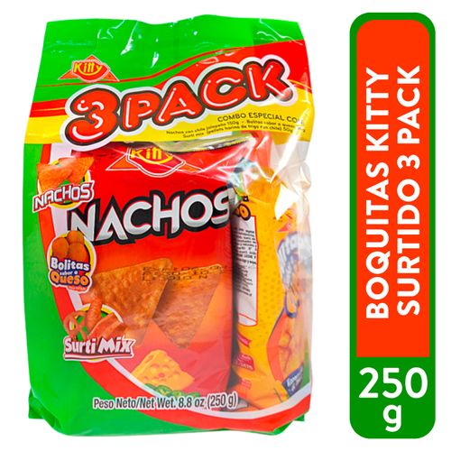 Boquitas Kitty surtidos 3 pack - 250 g