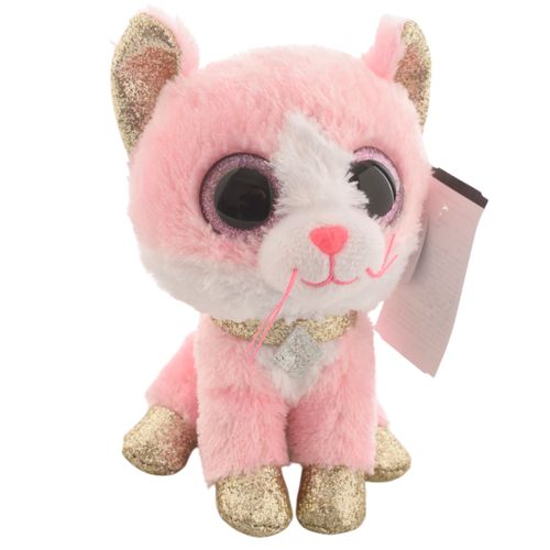 Ty Beanie Boos Fiona Gato Rosado Regular