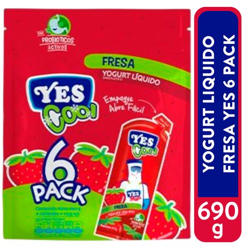 Yog Liq Fresa Yescool 6pk 690 g