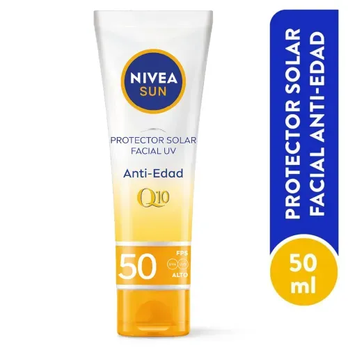 Protector solar facial Nivea sun anti edad  FPS 50 - 50 ml