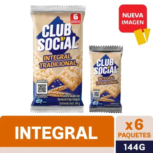 Galletas saladas Nabisco club social integral 9 pack - 216 g