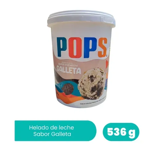 Helado Pops Galleta - 536 g