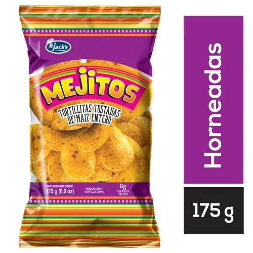 Snack Jack's mejitos tortillas tostadas - 175 g