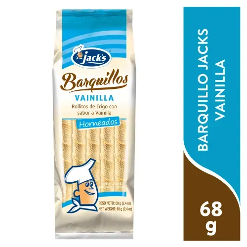 Barquillos Jack's sabor vainilla - 68 g