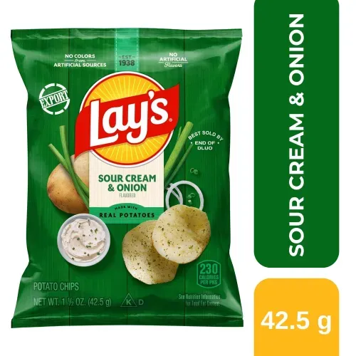 Papas Lay's frito lay sabor crema y cebolla - 42.5 g