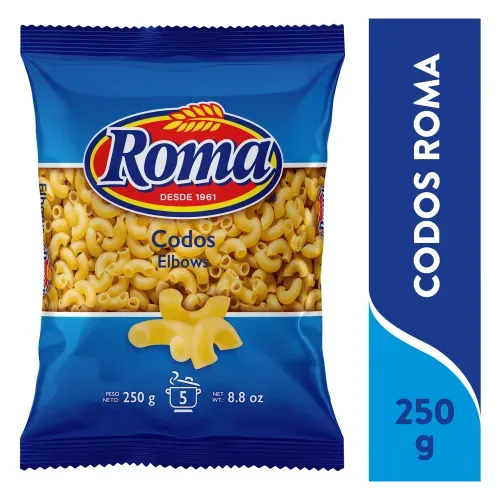 Pasta pequeña Roma coditos - 250 g