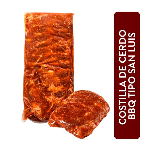 Costilla De Cerdo BBQ Corte San Luis, Marketside, Precio indicado por Kilo