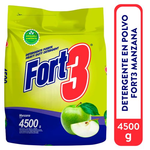 Detergente Fort3 Manzana 4500g