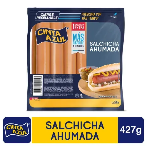 Salchicha Hot Dog Cinta Azul 427 g Unidad
