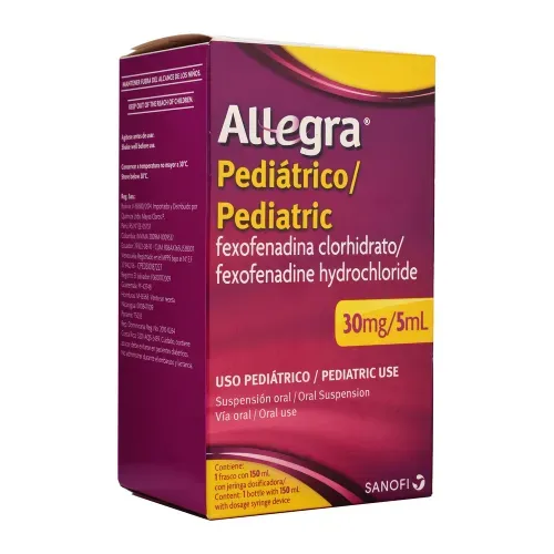 Allegra Pediatrico 30Mg5Ml 150Ml Susp X Caja