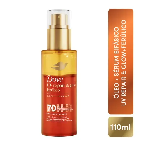 Oleo + sérum bifásico capilar Dove UV Repair en líquido - 110 ml