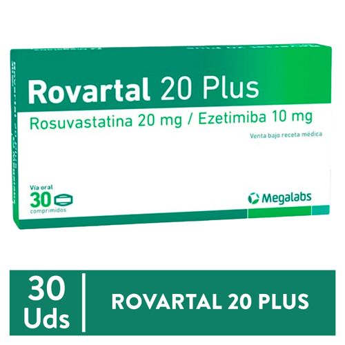 Rovartal Plus 20 10 mg x 30 Comp Unidad