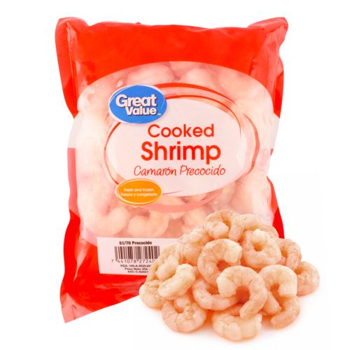 Camarón precocido Great Value Pelado - 454 g
