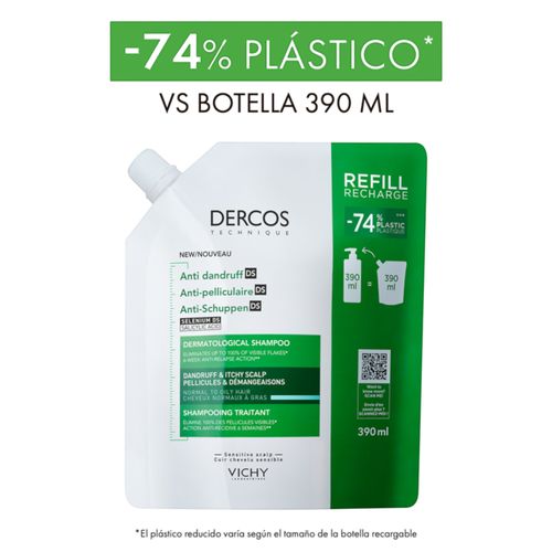 Dercos Anticaspa Refill Shampoo Vy 390ml