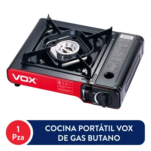 Cocina de Gas Portátil VOX Encendido Electrónico Triple Certificación CSA - 1 Ud