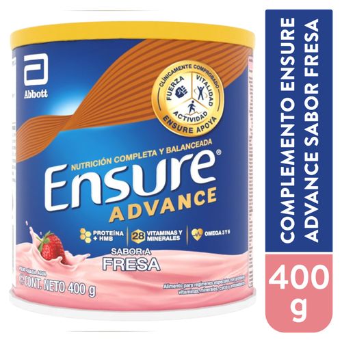 Complemento Ensure Advance Fresa 400g