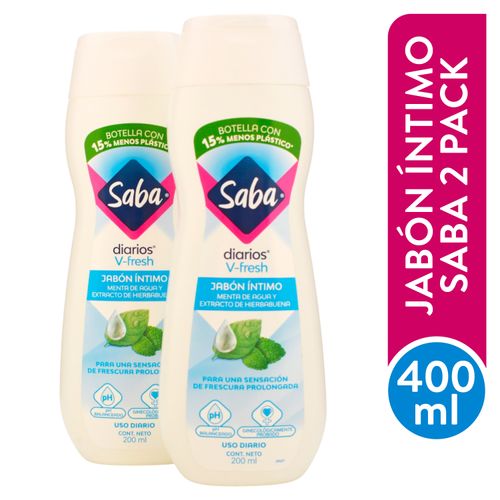 Pack Saba 2pk Jabon Fresh 400ml