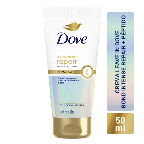 Tratamiento sin enjuague Dove Bond repair + peptidos en crema - 50 ml