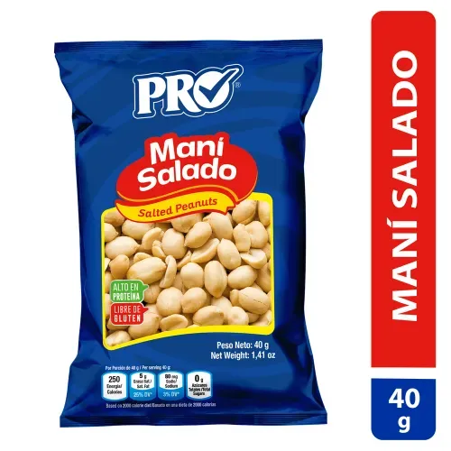 Maní Pro salado paquete -40 g