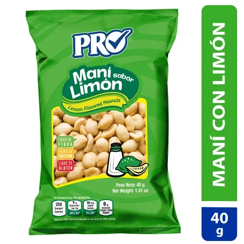Maní Pro con limón paquete -40 g