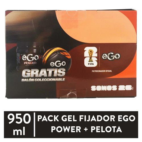 Pk Gel Fijador Ego Power Pelota 950ml