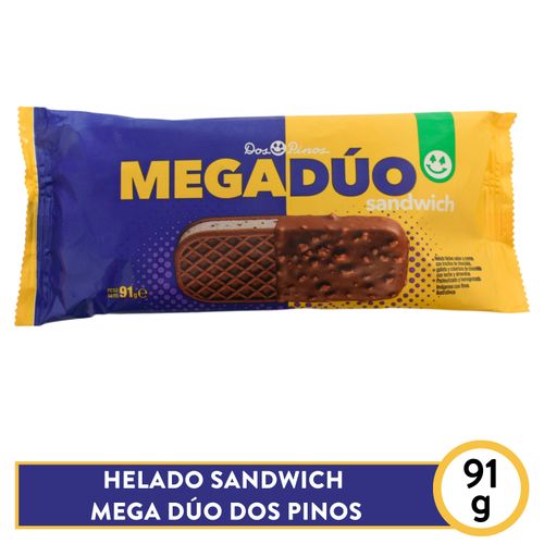 Helado Sandwich Mega Duo Dos Pinos 91 Gr