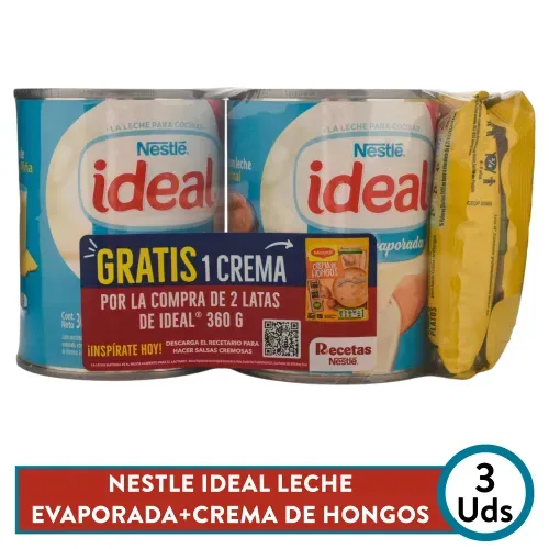 Leche Evaporada Ideal 2pack - 856 g