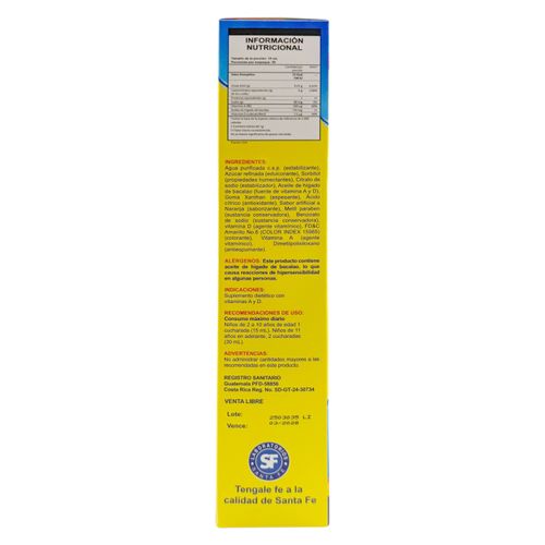 Suplemenballenaazul Santafe Naranj 450ml