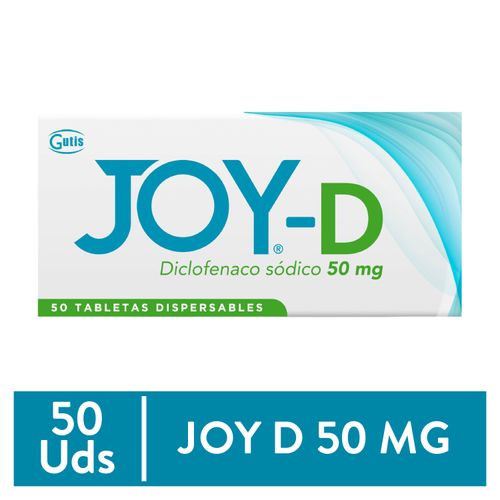 Joy Tableta Dispersable 50mg 50tab Unidad-Precio indicado por aines simples