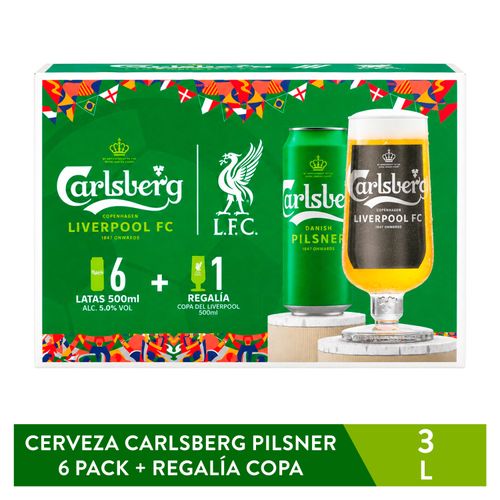 Cerv Carlsberg Liverp 6pk Copa 3000 ml