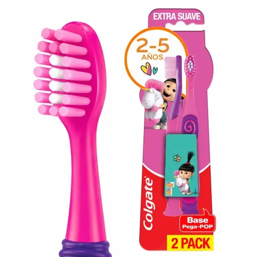 Cepillo de Dientes Colgate Smiles Agnes & Fluffy 2-5 Años - 2 Pack