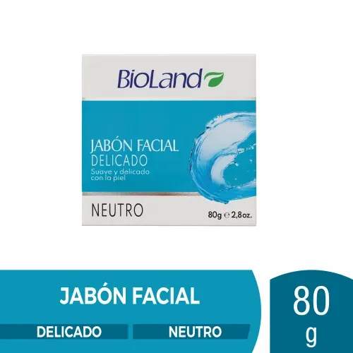 Jabón Facial Delicado Bioland Neutro 80 g