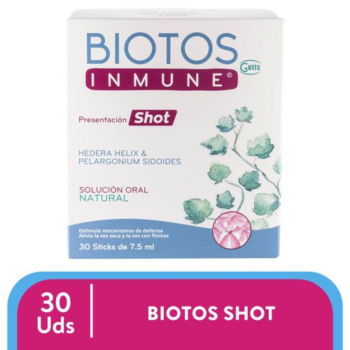 Solución oral Biotos inmune en shot - 30 sticks