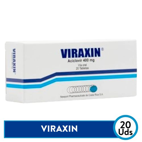 Viraxim 400mg 20tab Unidad