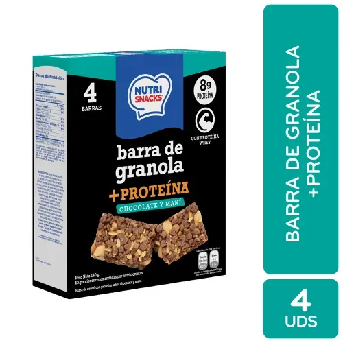 Nutrisnacks Barra Prote Chocomani 140 Gr
