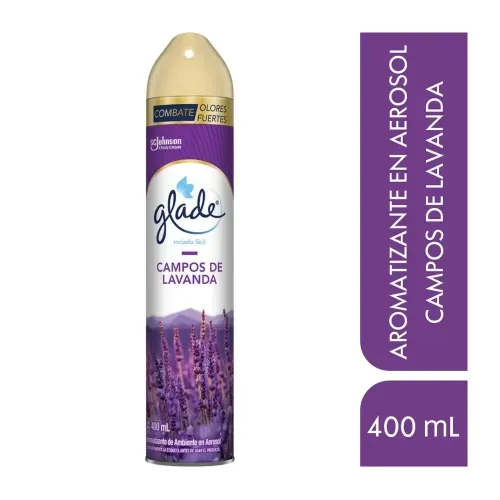 Aromatizante Glade Aerosol Campos De Lavanda - 400ml